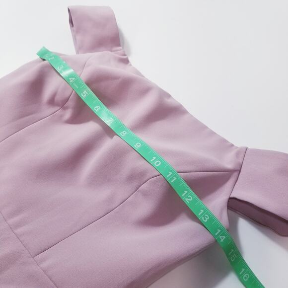 Dessy Collection Suede Rose Bridesmaid Dress Maxi Gown - Picture 8 of 14